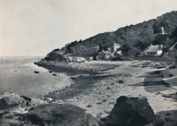 Torquay - La playa, Babbicombe, 1895