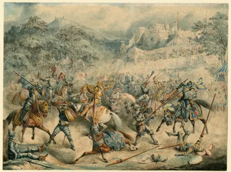Torneo de caballeros montados, 1840