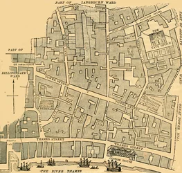 Distrito de Tower Street, c. 1872