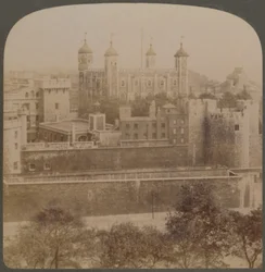 Torre de Londres - famoso antiguo palacio y prisión de la realeza - Inglaterra, 1901