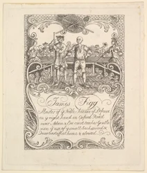 Tarjeta Comercial para James Figg, 1790s