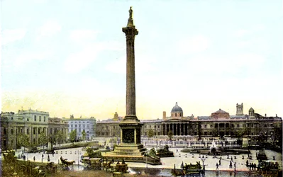 Trafalgar Square y la Columna de Nelson, Londres, siglo XX