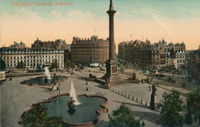 Trafalgar Square, Londres, c1900
