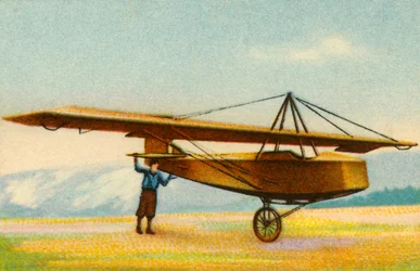 Planeador de entrenamiento en la Escuela de Vuelo de Grunau, Alemania, 1932
