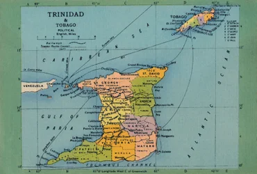 Mapa de Trinidad y Tobago
