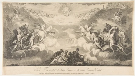Triunfo de san Ignacio y san Francisco Javier, siglo XVII.