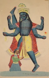 Trivikramapada Tres Pasos de Vishnu, 1800s