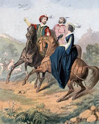 Cetrería Tudor, mediados del siglo XIX