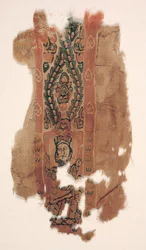 Ornamento de túnica con parte de un santo, c. 600s - 700s