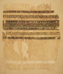 Turbante o extremo de chal con tiraz y oro, 1094