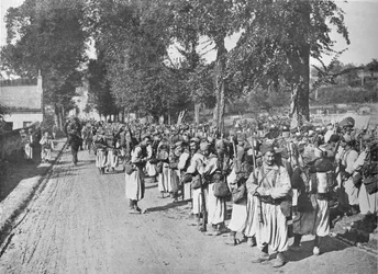 Turcos esperando la orden de avanzar, 1914