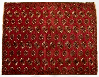 Alfombra principal turcomana, 1870s