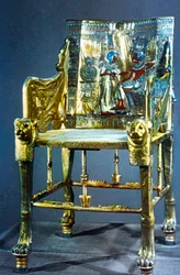 Silla de Tutankamón, Egipto
