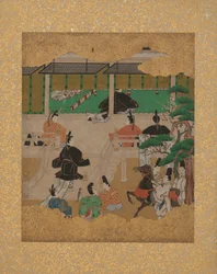 Doce Escenas del Cuento de Genji, mediados del siglo XVII