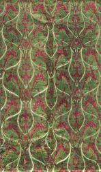 Terciopelo bicolor con oro en un patrón de celosía curva doble, 1450-1500