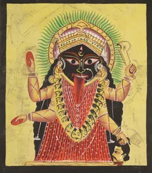 Dos aspectos de Kali: Kali entronizada