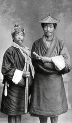 Dos hombres de Sikkim, c1910