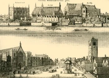 Dos vistas de Westminster, 1881