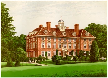 Parque Tyttenhanger, Hertfordshire, hogar de la Condesa de Caledon, c. 1880