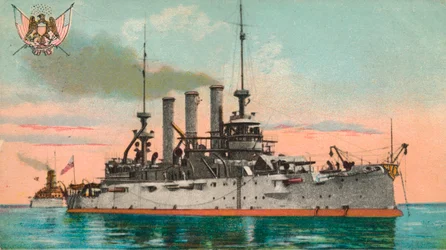 Acorazado estadounidense Missouri, c1908