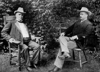 El presidente de EE.UU. William McKinley y el vicepresidente Theodore Roosevelt, 1899 1951