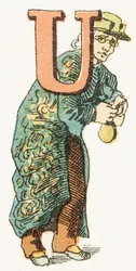 U - Usurero - Alfabeto Infantil, Ediciones Gordinne 1920