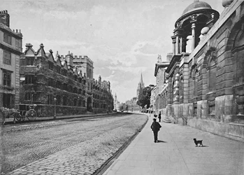 University College desde High Street, Oxford, c1896