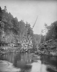 Extremo superior del Chasm Au Sable, los Adirondacks
