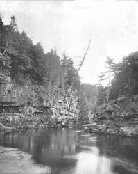 Extremo superior del Ausable Chasm, Adirondacks, Estado de Nueva York, EE.UU., c. 1900