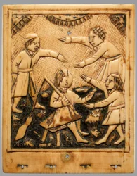 Hoja superior de reloj de sol, alemán, ca. 1500