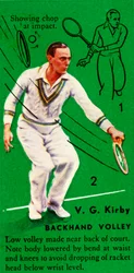 V. G. Kirby - Volea de revés, c. 1935