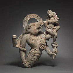 Varaha, encarnación de Visnú en forma de jabalí, años 700-800.