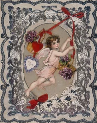 Tarjeta de San Valentín, siglo XIX