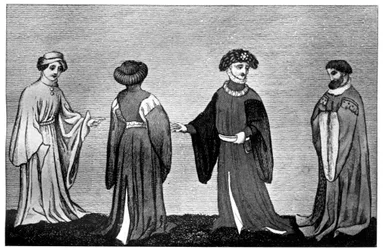 Variedades de la houppelande
