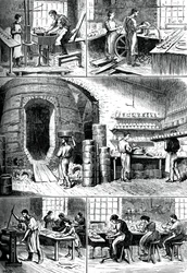 Varios procesos de alfarería, c. 1880