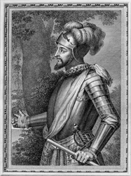 Vasco Núñez de Balboa 1475-1519 De Retratos de los Españoles ilustres, 1791