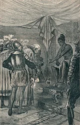Vasco da Gama visita al Rey, 1904