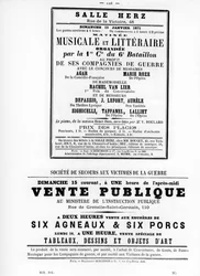 Vente Publique, de los carteles políticos franceses de la Comuna de París, mayo 1871