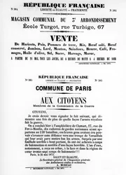 Venta, de carteles políticos franceses de la Comuna de París, mayo 1871