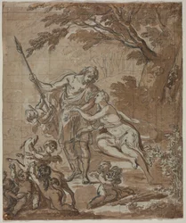 Venus y Adonis, 1713