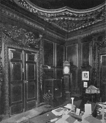 Sacristía de St. Lawrence Jewry, con tallado de Grinling Gibbons, 1903