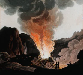 Erupción del Vesubio, Italia, c1815