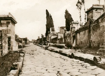 Via delle Tombe, Pompeya, Italia, c. 1900s