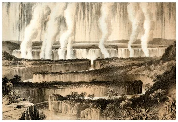 Cataratas Victoria del Zambezi, 1883