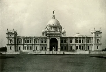 Victoria Memorial Hall, frente sur, 1925