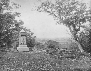 Vista desde Culps Hill, Gettysburg, Pennsylvania