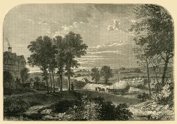 Vista desde la casa de Moll King, Hampstead, en 1760, c. 1876