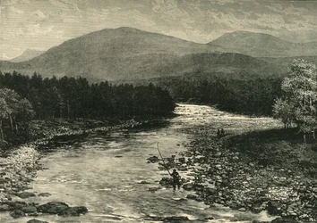 Vista desde el Puente Viejo, Invercauld, Braemar, 1898