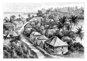 Vista de Basse-Terre, Guadalupe, c1890