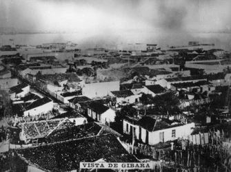 Vista de Gibara, 1898, años 1920